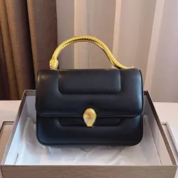 Luxurys Designers Serpentine Shoulder Bags Italy Brand Fashion Snakehead Lock Crossbody Totes Women Snake Handle Leather Handbags G2307293PE