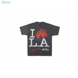 Hellstar Studios i Love L. a Tee T-shirt a maniche corte casual da uomo e da donna VACU