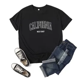 Damen T-Shirt California West Damen T-Shirt Mädchen Grafik bedruckt Mode Harajuku Streewear Kleidung Kausal Weiblich Y2K Tops T-Shirt 230728