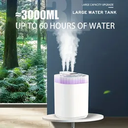 1pc Silent Aroma Diffuser For Home, 3L Large Capacity, Three Nozzles, High Fog Volume, Humidifier For Home, Office Or Yoga Essential Oil Diffuser