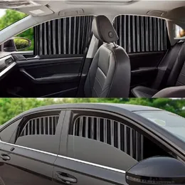 4PCSカーテン磁気設置車フロントガラスサンシェードカーテンサイドウィンドウUV保護282P