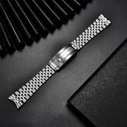 Titta på band Pagani Design Original Factory Factory Rostfri Steel Solid Jubilee Strap Watchband Bredd 20mm Längd 220 mm för PD1661 PD1662 PD1651 230728