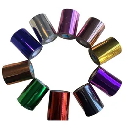 1 Roll 8cmx120m 10 Colors Stamping Foil Heat Transfer Laminating Napkin Gilding Pvc Business Car jllKHB262b