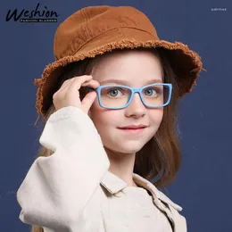 Солнцезащитные очки против синего блокировки детские детские очки оптические рамки детские девочки для девочек компьютер прозрачные рефлексивные очки UV400 0-4
