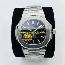 GB Factory V2 Nautilus 5711 Mens Watch Swiss 324SC Automatyczne mechaniczne sportowe zegarek Sapphire Crystal 904L Stal nierdzewna 30m Wate167V