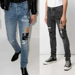 Ksubi denim Ny casubi samma mitten av midja tunga handgjorda små fötter män jeans