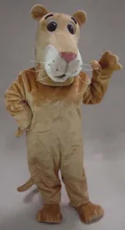 Halloween High quality CARTOON LIONESS Mascot Costume Cartoon Fancy Dress fast shipping Adult Size