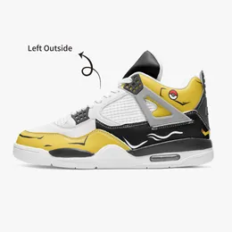 diy basketball shoes mens womens classic and handsome black and yellow trainers outdoor sports 36-46