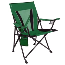 Jasper Dual Lock XXL Chaise de camping portable robuste pour adulte, vert, taille ouverte 28 3 po L x 39 5 po L x 40 po H