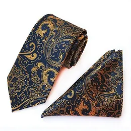 8cm slipsuppsättning Kontrollera blommig kerchief mäns slips för män pläd dot näsduk slips praktiska affärer halskläder ascot skjorta ac2641