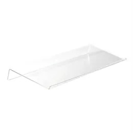 Hooks & Rails Acrylic Tilted Computer Keyboard Holder Clear Stand For Easy Ergonomic Typing Office Desk Home School298q