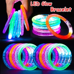 10/15/30/50 PCS Bracelet LED Blow Bangle Light Up Bogpbass Glow in the Dark Party Zaopatrzenie w Bransoletę Neonową dla dzieci dorosłych