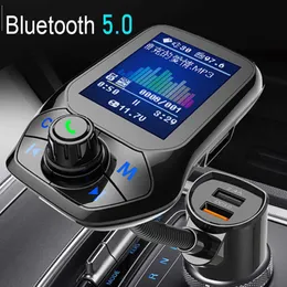 자동차 충전기 MP3 음악 플레이어 Bluetooth 5 수신기 FM 송신기 듀얼 USB QC3 0 충전 U 디스크 TF 카드 손자없는 음악 320b