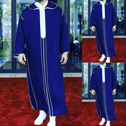 Ubranie etniczne Tradycyjne muzułmańskie Eid Bliski Wschód Jubba Thobe Men Arabskie szaty z długimi rękawami Prezenty dla MilleThnic2665