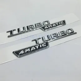 1 Conjunto 2 PCS Para Mercedes Benz AMG ML GLk TURBO 4MATIC Emblema Distintivo Decalque Tronco Traseiro Cromado Letras 272h