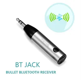 1pcs Mini Wireless Bluetooth Car Kit Hands 3 5mm Jack Bluetooth AUX Audio Receiver Adapter with Mic for Speaker Phone210e