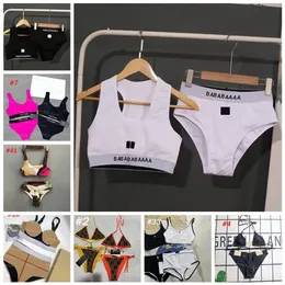 Luksusowe litery bikinis kobiety stroje kąpielowe seksowne podzielone wyściełane stroje kąpielowe wysoki stężenie stanika plażowa Biała czarna kobieta kąpiel Kąpiec Lady CH282D