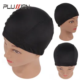 CAPS CAPS Pluscign Mesh Dome Caps لصنع الباروكات 6 PCS/Lot Gluelless Hair Weaving Nets Wig Liner Net Cap for Women Girls 230729