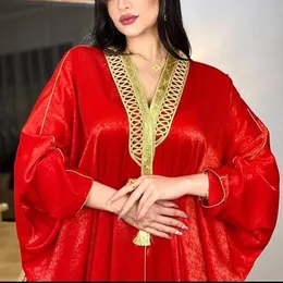 Abaya Dubai Turcja muzułmańska sukienka Hidżab Ubranie etniczne Islam Afrykańskie sukienki dla kobiet Kaftan Robe Femme Longoe Musulman de Mode Ka201o