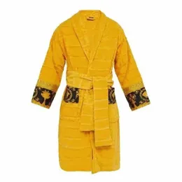 Others Apparel Designer Cotton Men Women Bathrobe Sleepwear Long Robe Letter Print Couples thicken Sleeprobe Nightgown Winter Warm280m