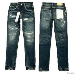 Jeans firmati viola Mens Jean Alta streetwear da uomo per pantaloni da ricamo da uomo Donna Oversize Strappato Patch Hole Denim Straight Fashion Slim Wvdg