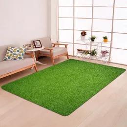 Teppich Moderne und einfache Nachahmung von grünem Rasen, Grasmatten, grüne Teppiche, Teppich, weiche Flanellmatten, rutschfeste Matten für Wohnzimmer 230728