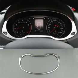 Bilstyling Auto Speedometer Decoration Frame rostfritt stål kilometertometer täckning trim för Audi Q3 2013-2017 Interiörstillbehör299h