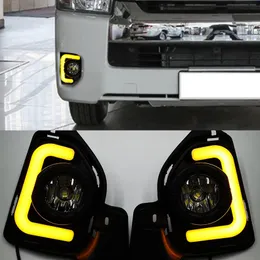 1 Set Yellow Turning Signal Relay Waterproof 12V Car Lamp LED DRL LED DAYTIME RUNCT LIGHT FÖR TOYOTA HIACE 2014 2015 2016 2017 2227E