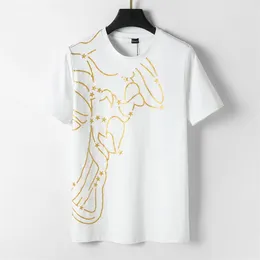 Mody męskiej koszulki Summer Męski T-shirt damski bawełniany designerski designerski krótki rękaw Casual Shirt Hip Hop Street T-shirt T-shirt męskie czarno-białe ubranie D9