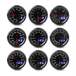 2 52mm 7 Färger LED Dual Display Boost Water Oil Temp Oljetryck Voltmeter Air Fuel Ratio EGT TACHOMETER Bilmätare CAR242M