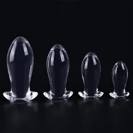 Anal Toys TPE Crystal Round Auchplant Butt Anal Plug High Elasticity Anus Stimulation Tools Unisex Sex Toys For Adults Flirt Tooys 230728