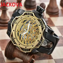 Relogio Masculino 50mm Stile sportivo militare Grandi orologi da uomo Fashion Designer Orologio in silicone unico rosso nero Orologio fashion star2707