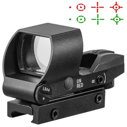 Multi Reticle 1x22 Reflective Red Green Dot Sight Scope Parallax Tactical Red Dot Sights Riflescope