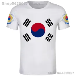 メンズTシャツ韓国サウスTシャツDIY無料カスタムメイド名KOR Tシャツ国旗共和国韓国カントリーカレッジプリントPO衣服230728