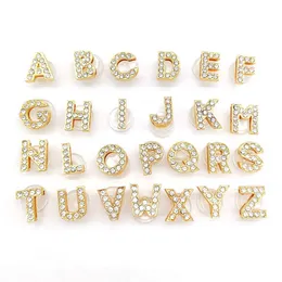 Shoe Parts Accessories Gold Alloy Letters Bling Clog Charms Jibitz Decoration Buckle Pins Clog Drop Delivery Shoes Series Randomly