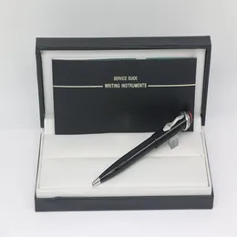 الأنماط المختلفة Ballpoint Pen Black Body مع Silver Snake Trim 7 Color School Office Stationery Arting Ambels Perfect302m