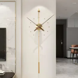 Zegary ścienne DIY Clock Modern Design Metal Luksus LUKA PURE CITE CICHE HOME DECORATION Orologi Da Parete