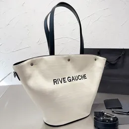 Дизайнер Rive gauche Shopping Bag Designer Tote Bag Suck Luxurys сумочка женщин на плечах мешков с перекрестным кошельком карман высокая емкость