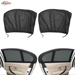 Car Sunshade 2pcs 50x110cm Mesh Curtains Sun Shade Door Side Window Cover UV Protection Shield Auto Accessories Interior216c