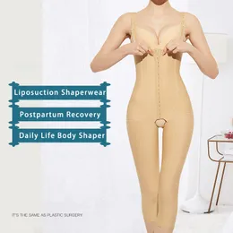 Midja mage shaper body shaper efter postpartum fettsugning plagg klass stark kompression midja buk lår benformning byxa 230728