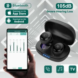 その他のヘルスビューティーアイテムBluetooth補聴器充電補給ワイヤレスミニアプリ調整可能なサウンドアンプ目に見えない携帯電話Audifonos 230728