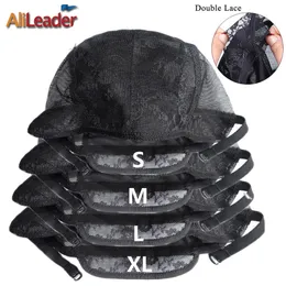 CAPS CAPS ALILEADER بالجملة 10PCS CANDER CAPS لصنع الباروكات السائبة البنية البنية السوداء مع الأشرطة القابلة للتعديل النسيج أغطية XL L M S 230729