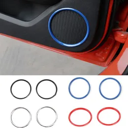 Car Door Speaker Trim Ring Decoration Bezel for Ford Mustang Interior Accessories308g