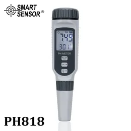 Medidores de ph tipo caneta profissional medidor de ph portátil testador de qualidade da água acidômetro para aquário acidímetro medidor de acidez de ph de água ph818 230728