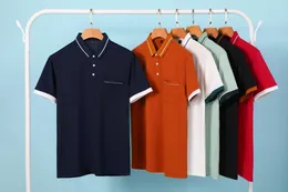 Men's Polos Short Sleeve Tee Clothing 2023 Summer Cool Lapel Polo Double Side Custom Design DIY Logo T-shirt For Men And Women