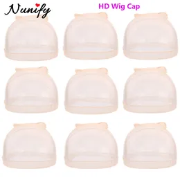 Wig Caps HD Wig Caps Ultra cienkie pończochy hurtowe HD z siatki koronki Hairnet 12/6 Packs HD Sheer Perg Cap Stocking Perg Hat Akcesoria narzędzia 2307729