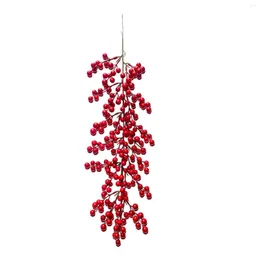 Dekoracyjne kwiaty czerwone jagody łodygi świąteczne kwiecistą piankę holly drzewo łodyga na festiwal
