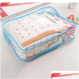 Sacos Cosméticos Estojos Saco Transparente Feminino Organizador De Maquiagem Pvc Viagem Lavagem Zíper Bolsa Organizador Trousse Maquillage Femme Dr Dheoc