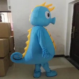 Mascot kostymer Ocean Sea Horse Mascot Costume Party Mascot Animal Costume Halloween Fancy Dress Christmas Cosplay för Halloween P289L