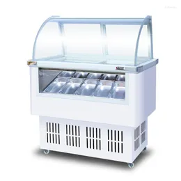 Commercial 10 Trays Hard Freezer Refrigerator Gelato Display Cabinet Ice Cream Showcase Cnf By Sea